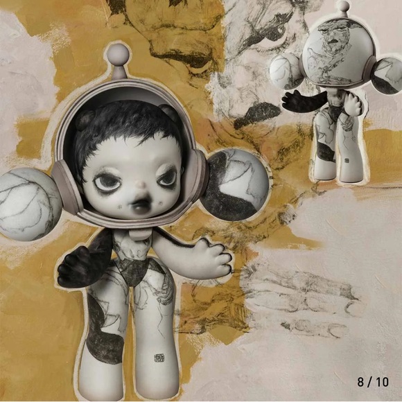 Authentic 400% Skullpanda × Egon Schiele Museum of Fine Arts Boston Exclusive